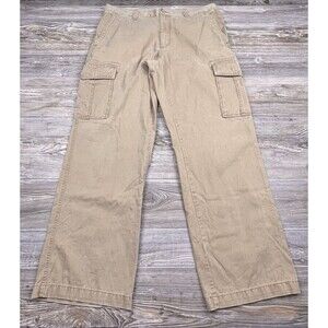 Vintage Old Navy Pants Mens 38x34 Brown Paratrooper Cargo Baggy Y2K Skater